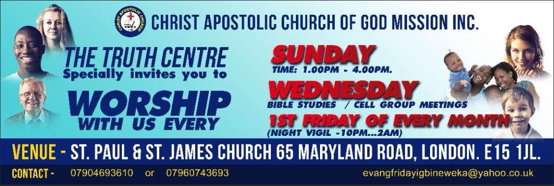 Christ Apostolic Church of God Mission International (CACGM)